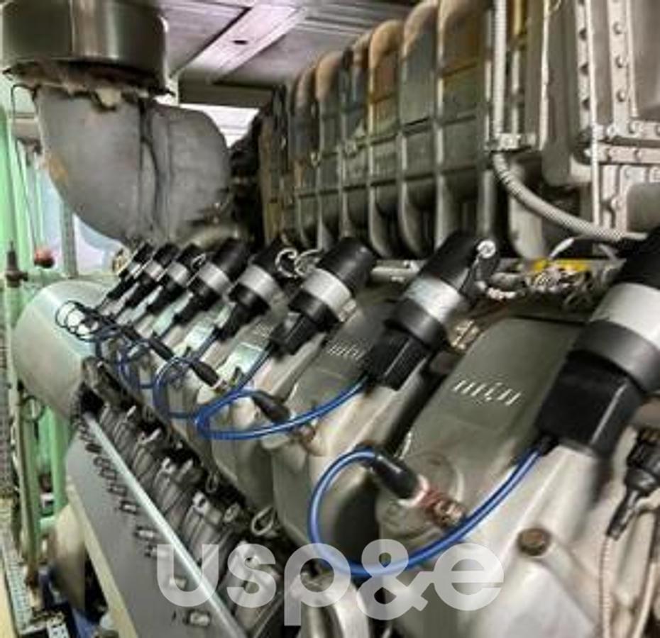 Used 1.6 MW 2011 Used MTU 4000 V16 Natural Gas Power Plant