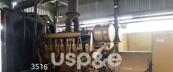 Used 1.4 MW 2012 Used Caterpillar 3516B Diesel Generator Set