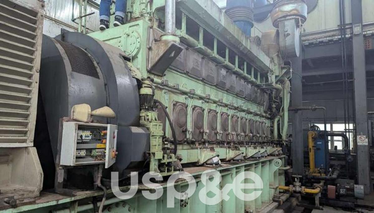 Used 4.5 MW 2012 Used MAN 9L32/40 Heavy Fuel Oil Deisel Generator Set