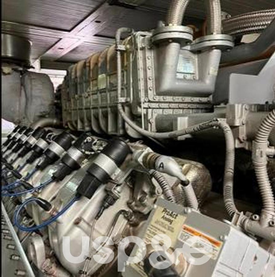 Used 1.6 MW 2011 Used MTU 4000 V16 Natural Gas Power Plant
