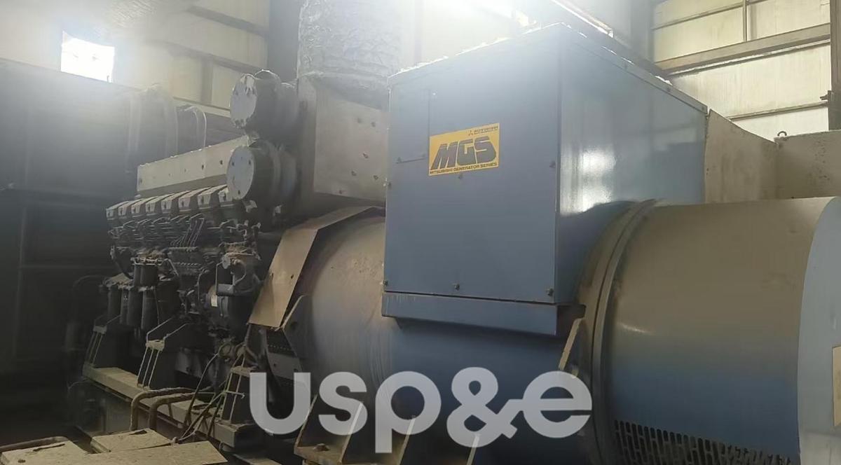 Used 1.8 MW 2003 Used Mitsubishi S16R-PTA2S Diesel Generator Sets