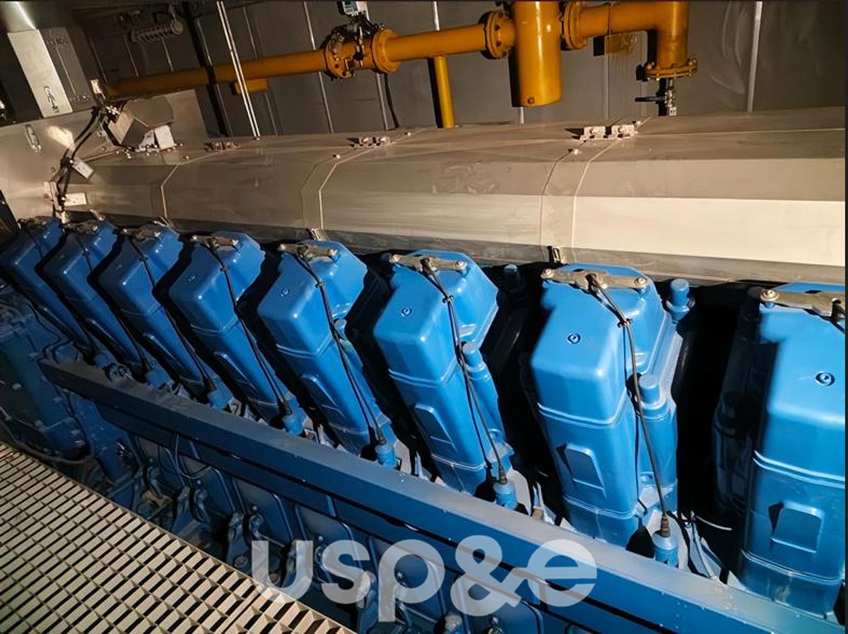 Used 4.3 MW 2015 Used MWM TCG2032V16 Natural Gas Generator Sets