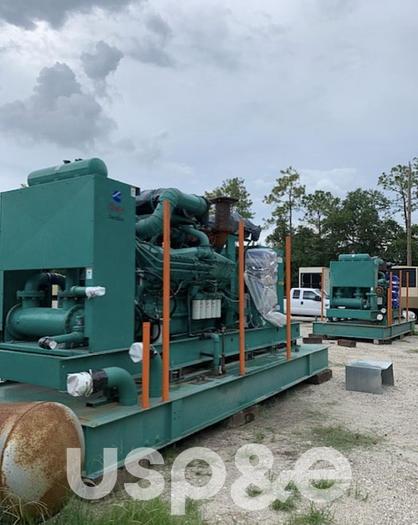 Used 4.5 MW 1996 Used Cummins 1500DFMB Diesel Generator Set