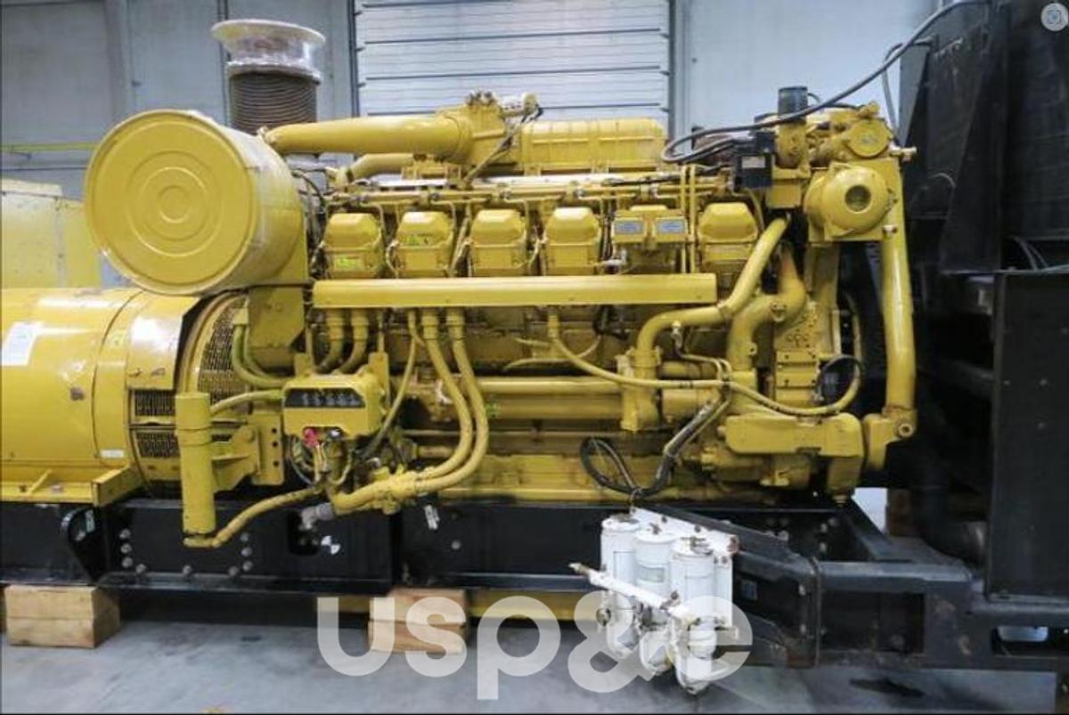 Used 1.7 MW 2008 Used Caterpillar 3512B Diesel Generator Set