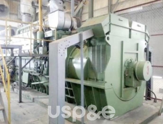 Used 5 MW 2000 Used MAN STX 12V28/32 HFO Power Plant Generator Sets