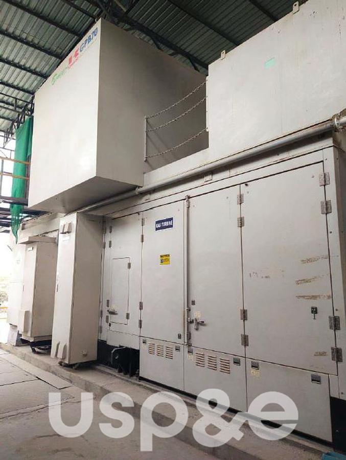 Used 5.7 MW 2008 Used Kawasaki GPB-70 Natural Gas Turbine Generator Set