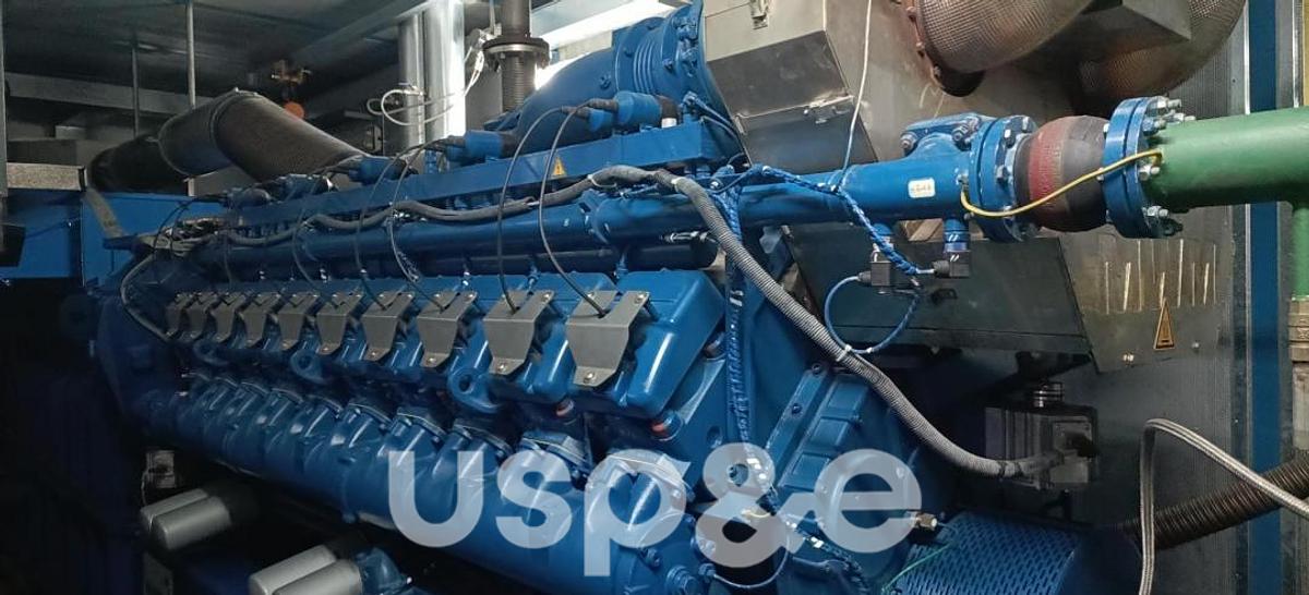 Used 2 MW 2015 Used MWM TCG2020V20 Natural Gas Generator Set