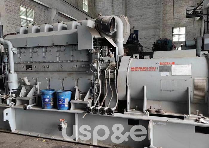 Used 1 MW 2003 Used Mitsubishi S6U - PTK HFO Generator Sets