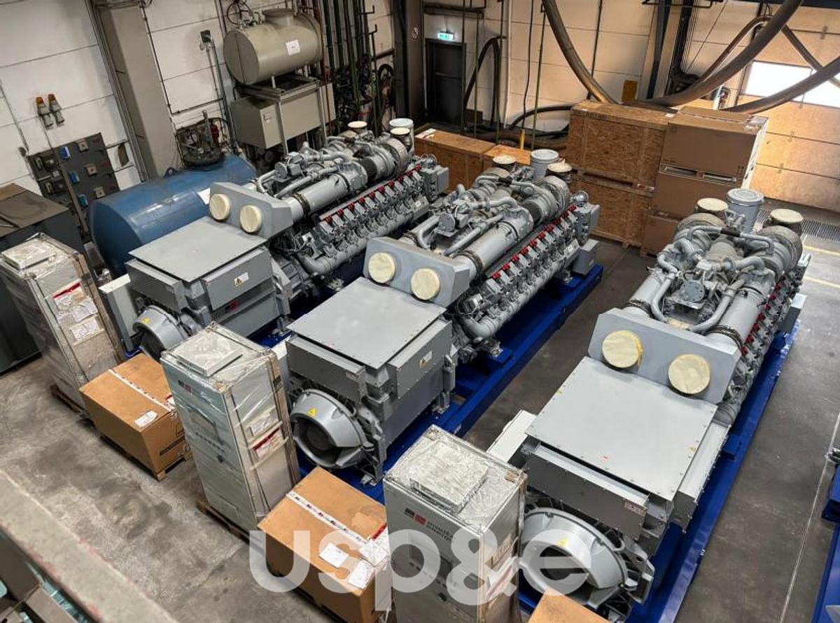 2 MW 2019 New MTU 20V4000L32 Natural Gas Generator Set