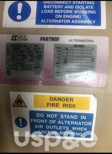 Used 1.3 MW 2013 Used Cummins QSK60-G5 Natural Gas Generator Sets