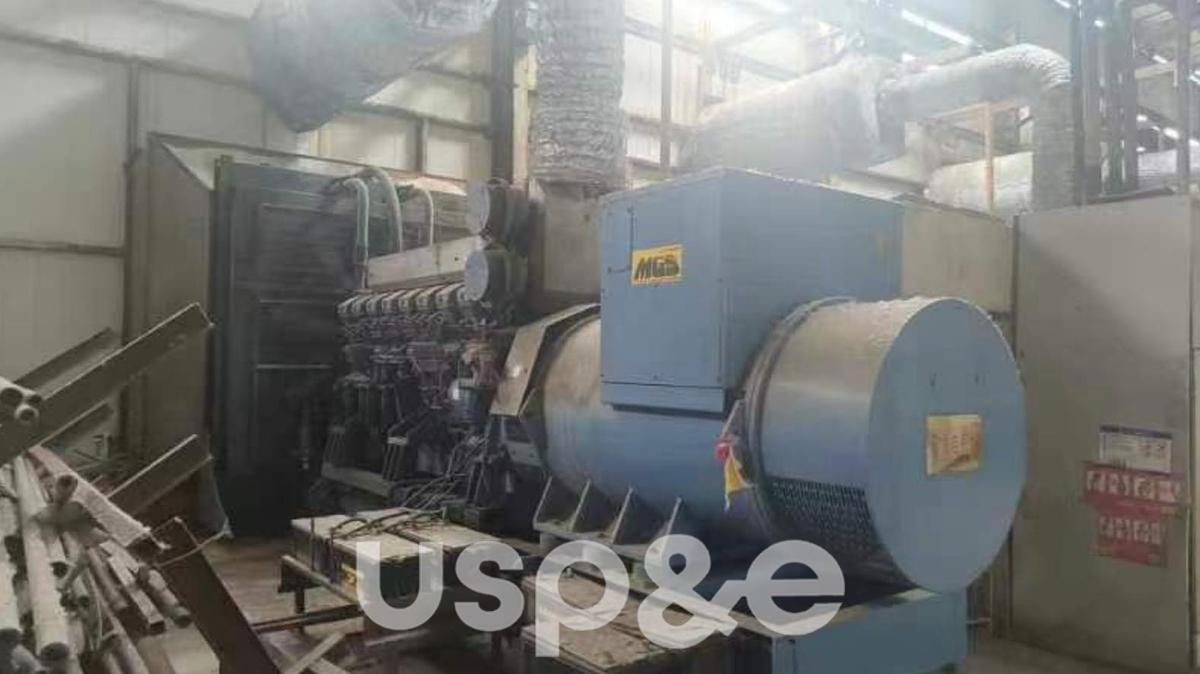 Used 1.8 MW 2003 Used Mitsubishi S16R-PTA2S Diesel Generator Sets
