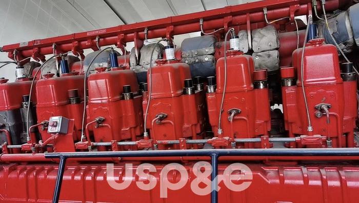 Used 2.3 MW 2012 Used Waukesha 12V-AT27GL Natural Gas Generator Set