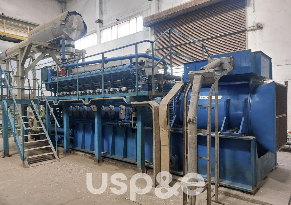 Used 2.4 MW 1998 Used Wartsila 16VCR26GD Dual Fuel Generator Sets (Natural Gas + Diesel)