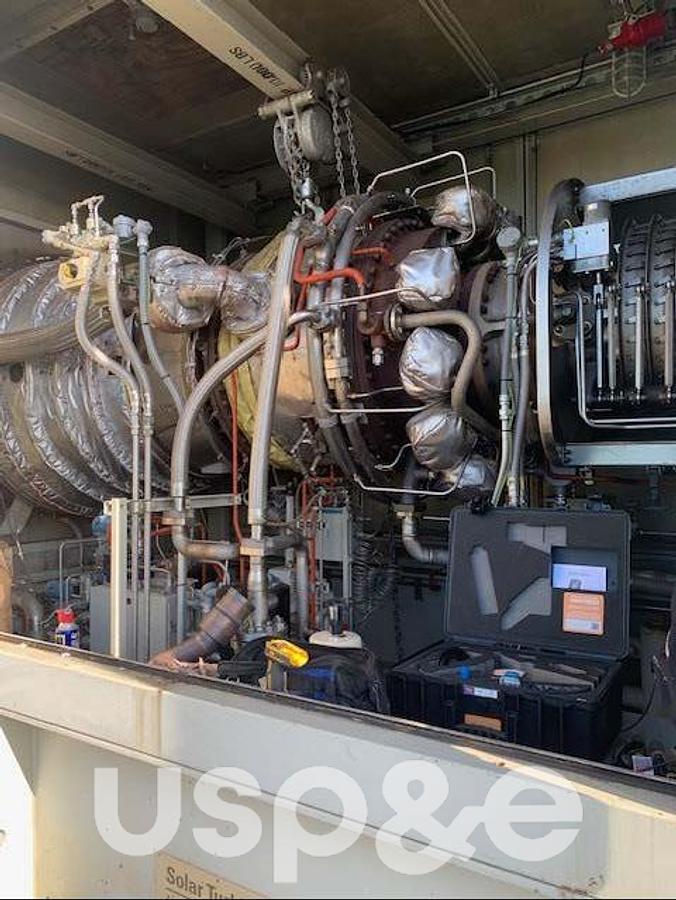Used 7.1 MW 2001 Used Solar Taurus T70 Natural Gas Turbine Generator Set