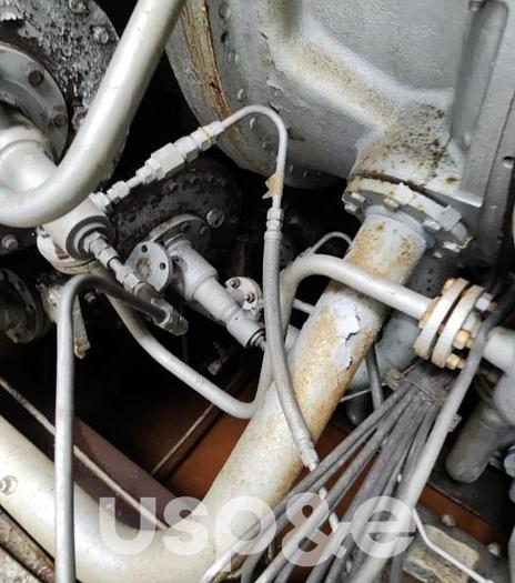 Used 33.7 MW 1987 Used John Brown Frame 6B Natural Gas Turbine Genset 