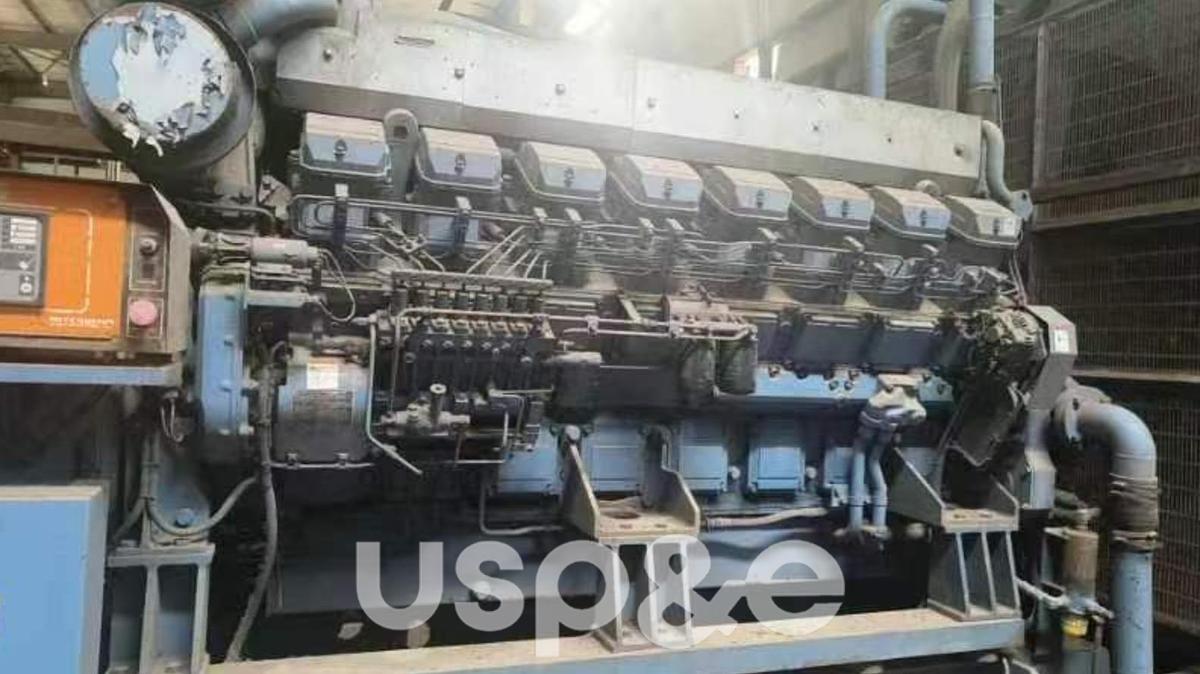 Used 1.8 MW 2003 Used Mitsubishi S16R-PTA2S Diesel Generator Sets