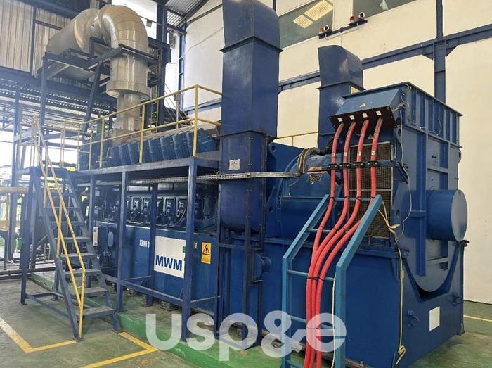 Used 16 MW 2011 Used MWM TCG2032V16 Natural Gas Generator Sets