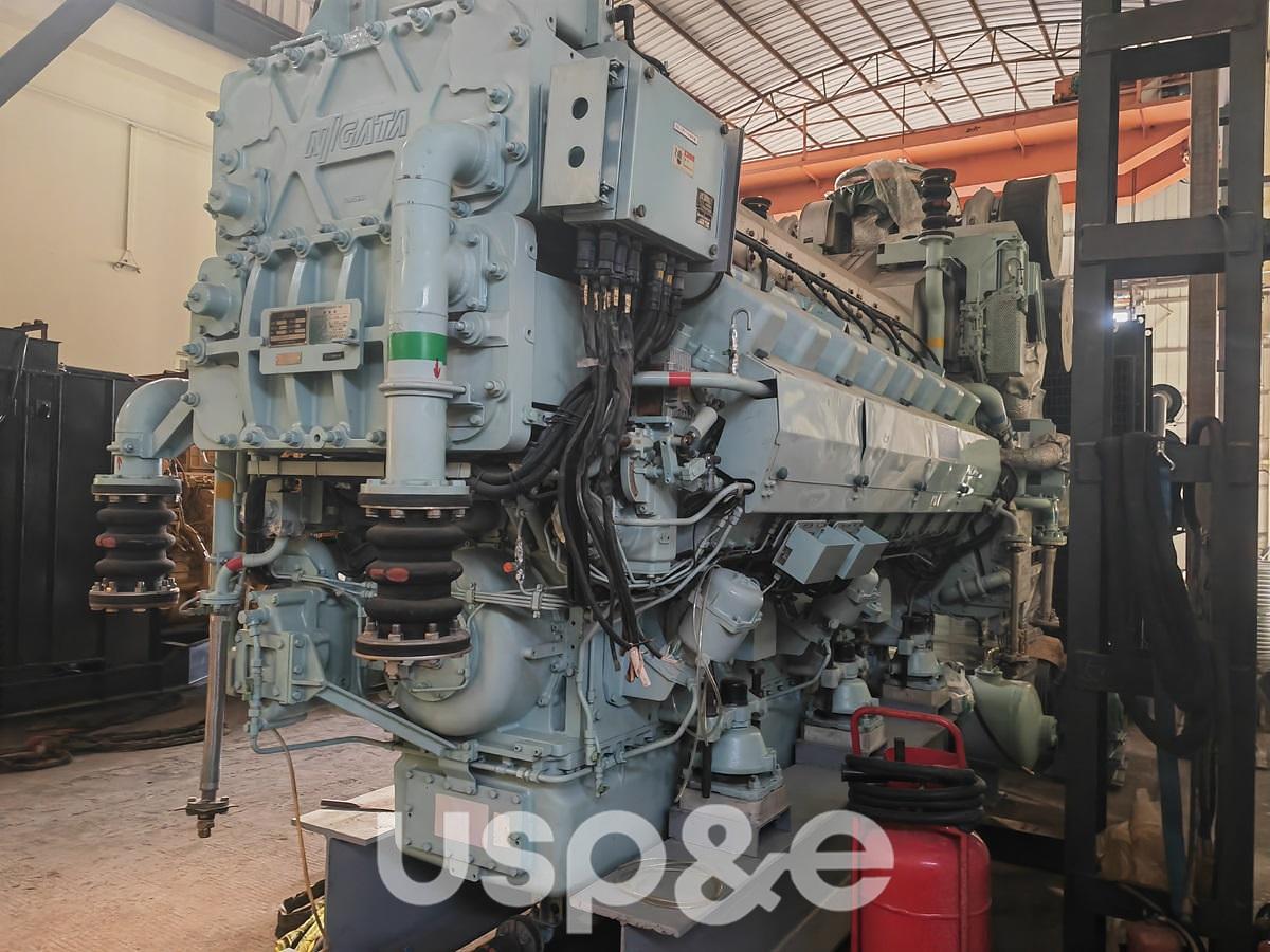 Used 4 MW 2004 New Niigata 16V20FX HFO Marine Engine Set