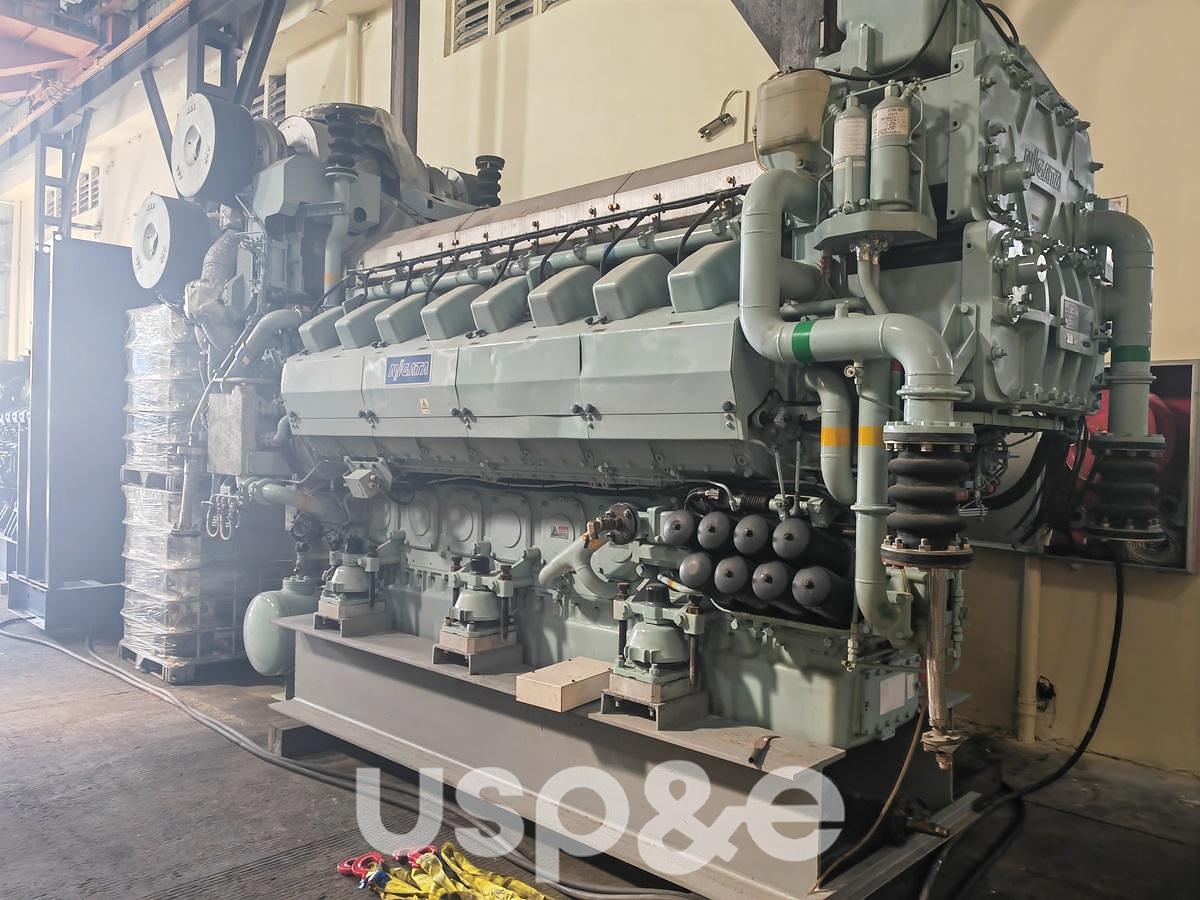 Used 4 MW 2004 New Niigata 16V20FX HFO Marine Engine Set