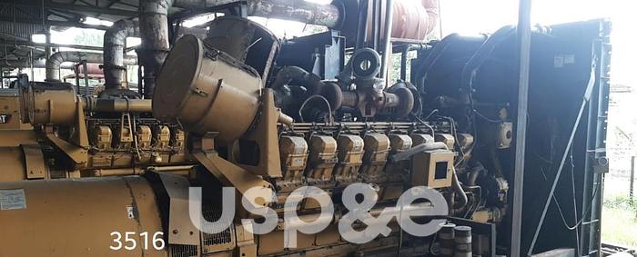 Used 1.4 MW 2012 Used Caterpillar 3516B Diesel Generator Set