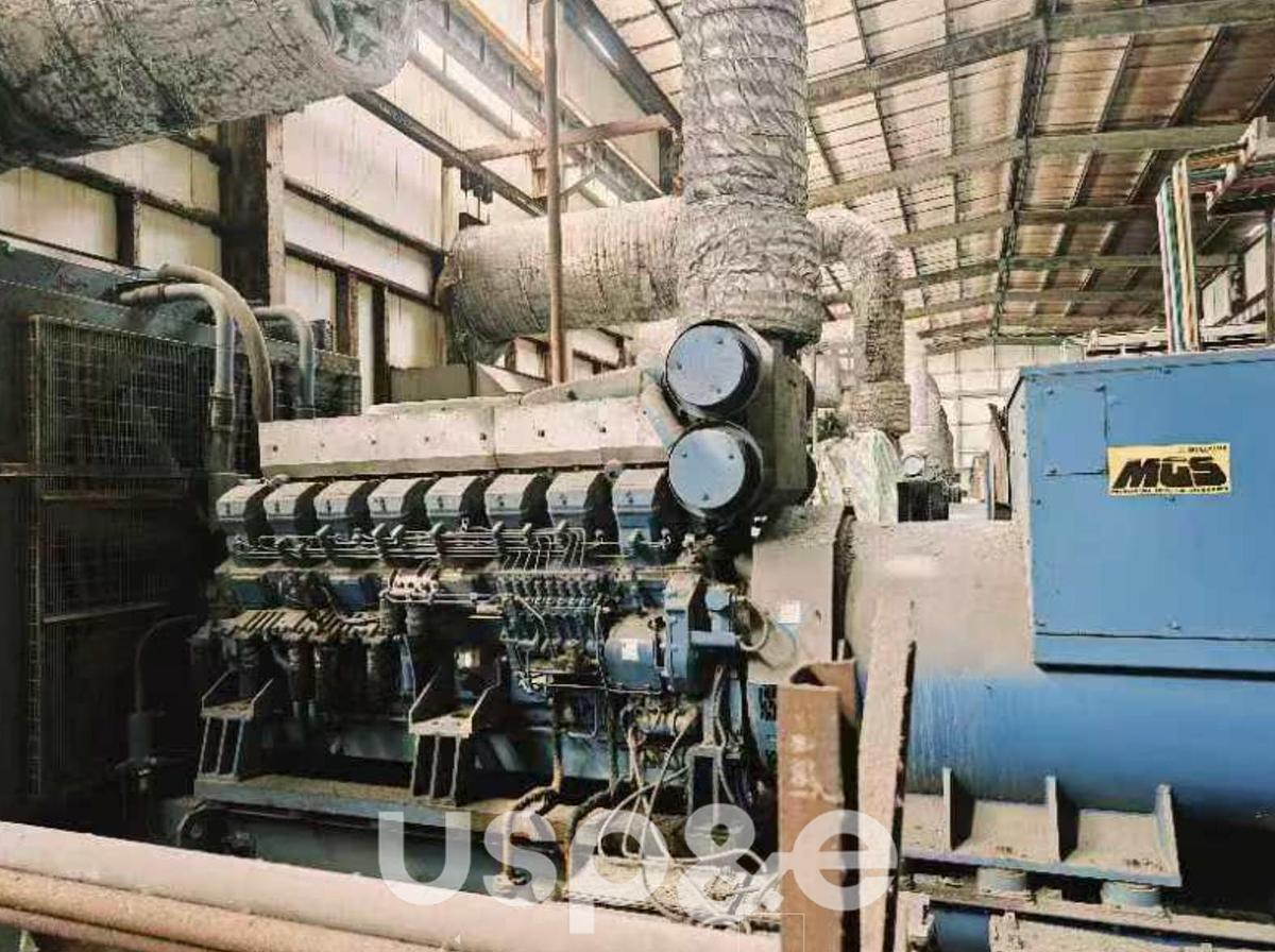 Used 1.8 MW 2003 Used Mitsubishi S16R-PTA2S Diesel Generator Sets