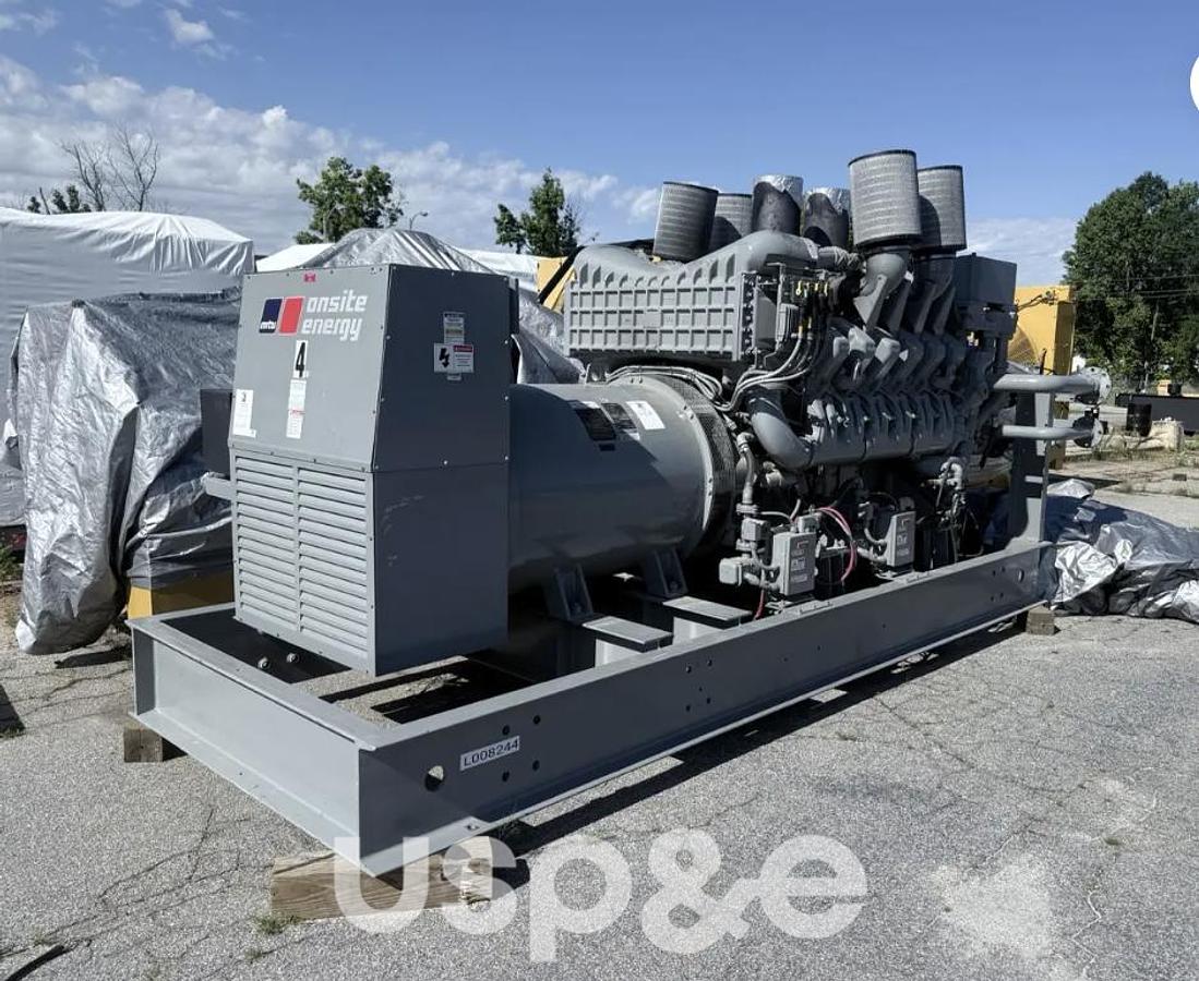 Used 1.45 MW 2009 Used MTU 12V4000 Diesel Generator Set