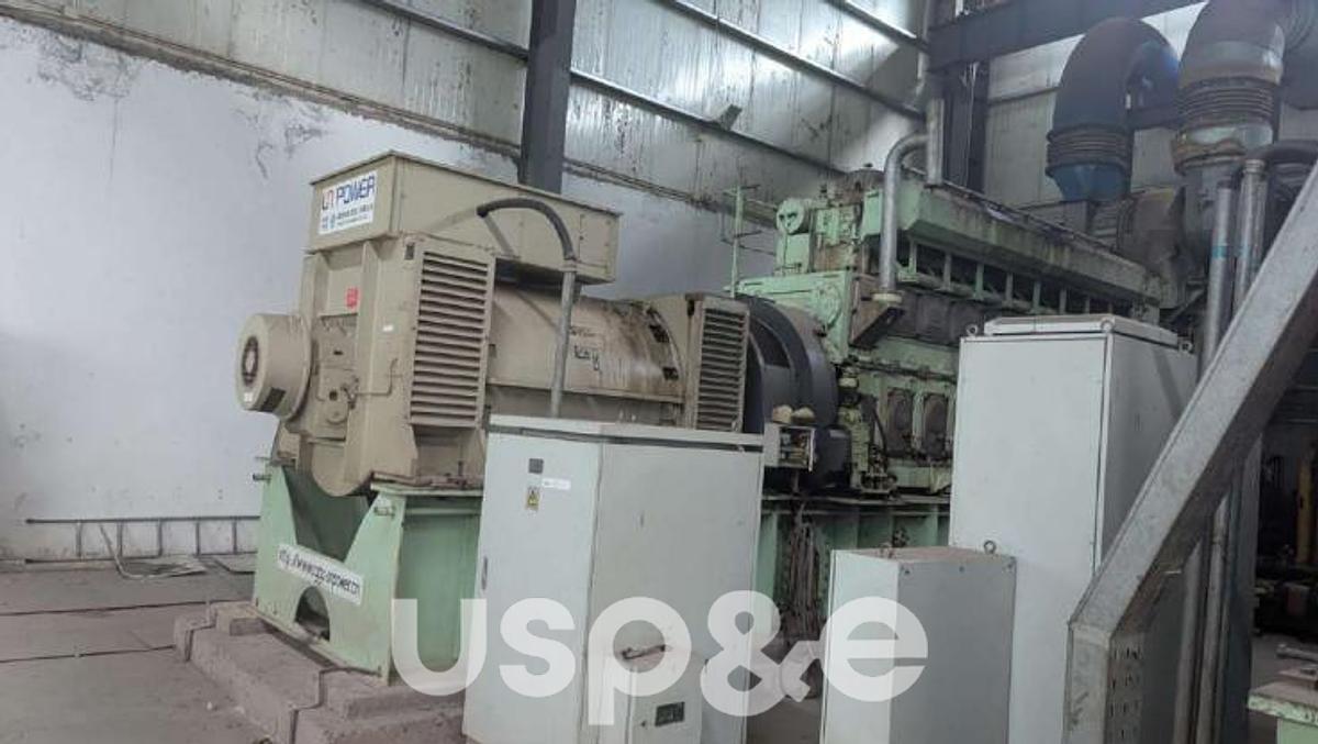 Used 4.5 MW 2012 Used MAN 9L32/40 Heavy Fuel Oil Deisel Generator Set