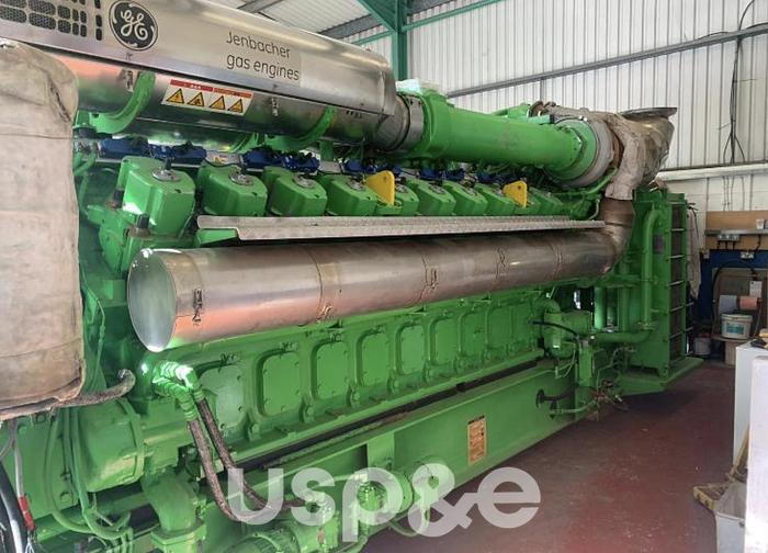 Used 3.4 MW 2012 Used Jenbacher J 620 Natural Gas Generator Set