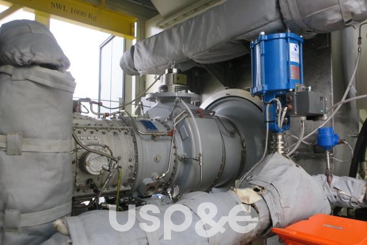 Used 5.1 MW 2014 Used Centrax 501 KB7S Natural Gas Turbine Generator Set