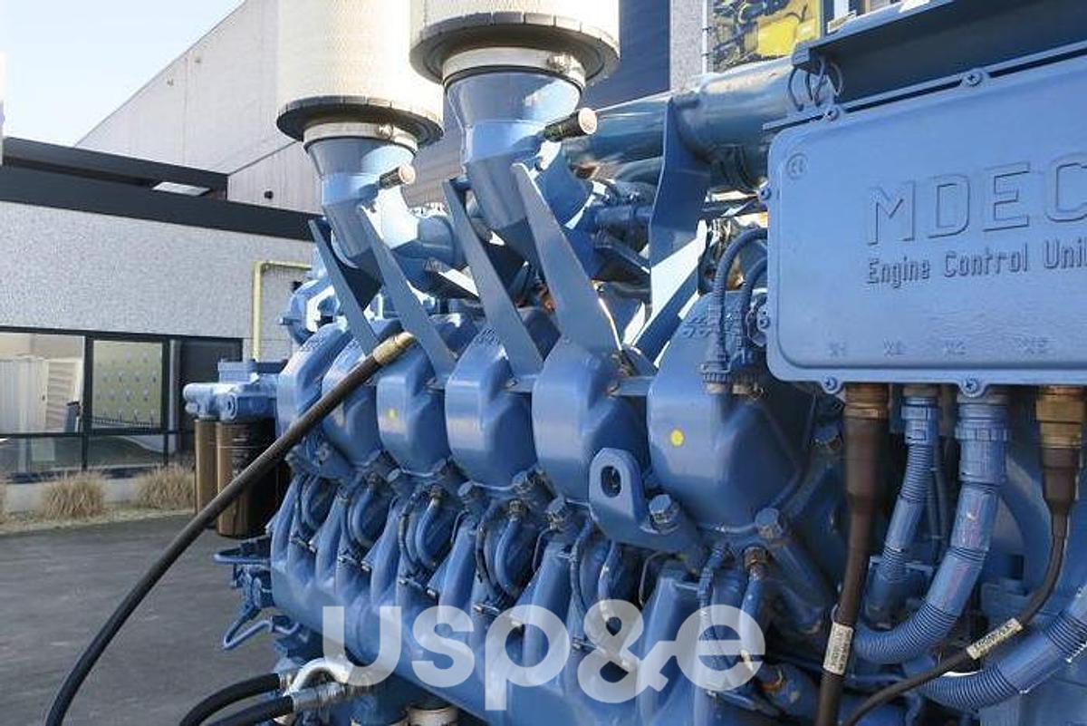 Used 1.3 MW 2000 Used MTU 12V4000G40 Diesel Generator