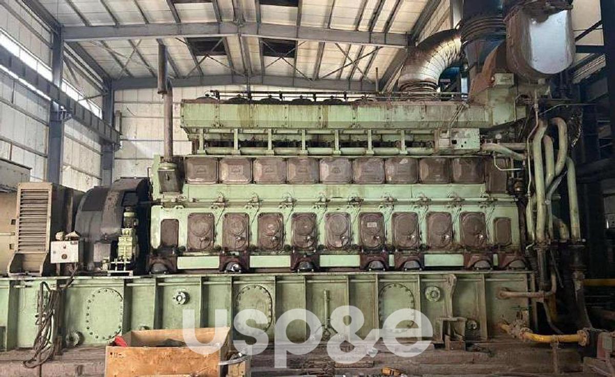 Used 4.5 MW 2012 Used MAN 9L32/40 Heavy Fuel Oil Deisel Generator Set