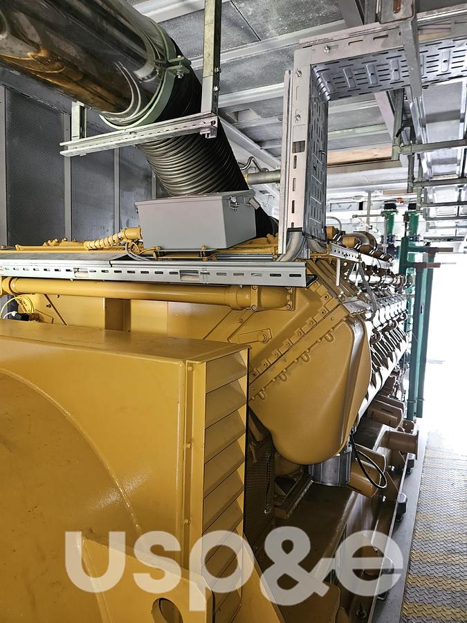 Used 2 MW 2017 New Caterpillar CG170-20 Natural Gas Generator Set