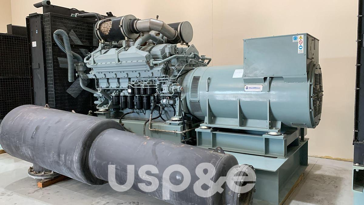 1.2 MW 2022 New Mitsubishi S12H-PTA Diesel Generator Set