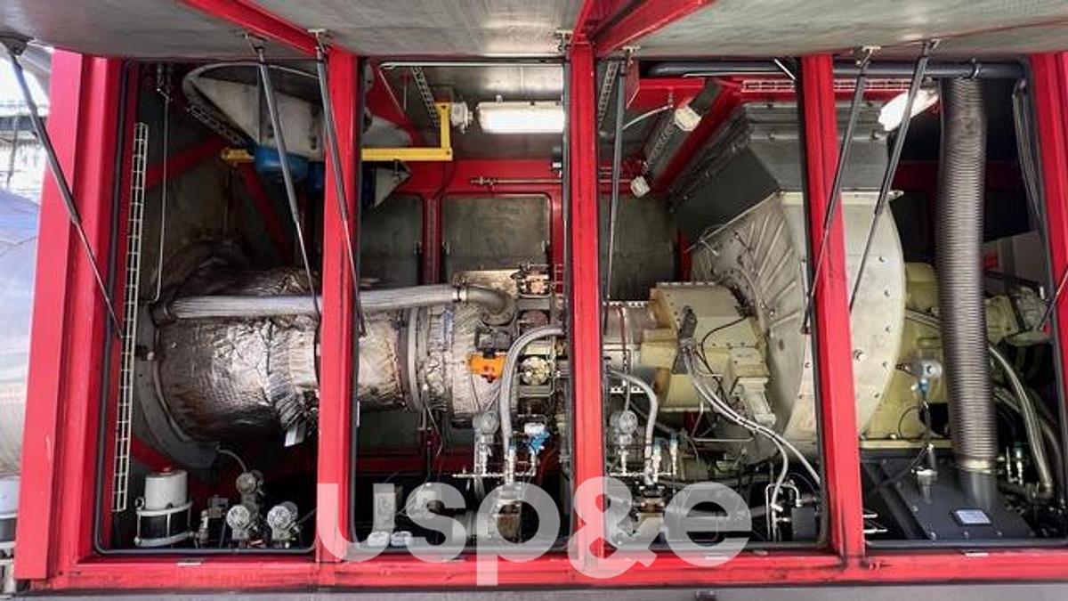 Used 5.6 MW 1996 Used Solar Taurus 60 Natural Gas Turbine Generator Set