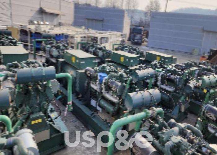 Used 3.2 MW 1998 Used Detroit KLSA 54 L9-4P Diesel Generator Set