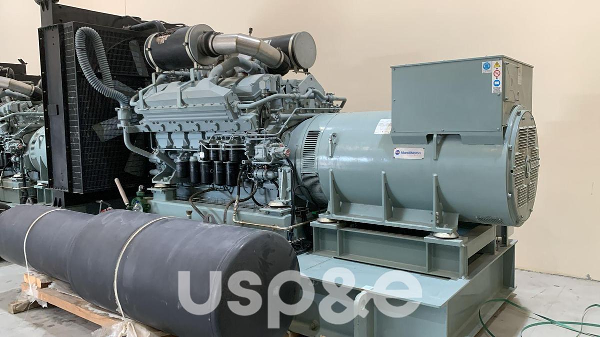 1.2 MW 2022 New Mitsubishi S12H-PTA Diesel Generator Set