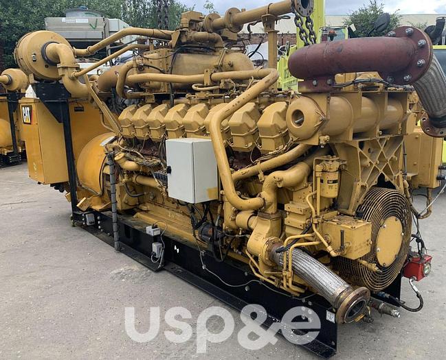 Used 1.1 MW 2009 Used Caterpillar G3516B Natural Gas Generator Set