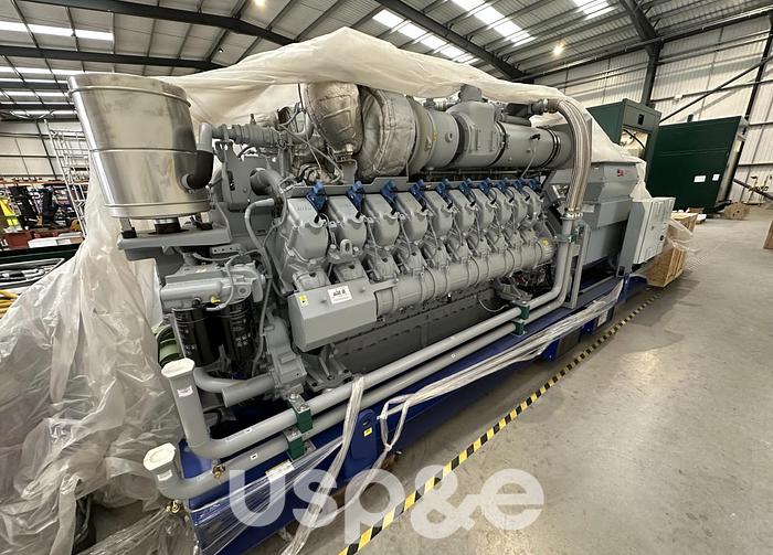 2.5 MW New MTU 20V4000L64 Natural Gas Generator Sets