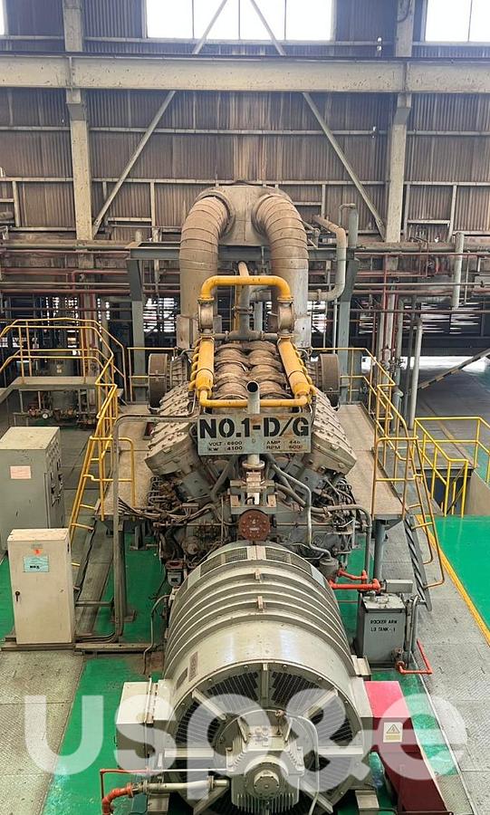 Used 18.5 MW 1992 Used Niigata 12V32CLX Diesel Generator Sets