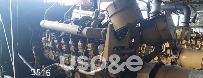 Used 1.4 MW 2012 Used Caterpillar 3516B Diesel Generator Set