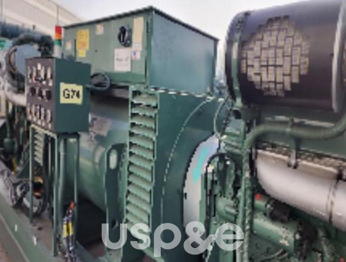 Used 3.2 MW 1998 Used Detroit KLSA 54 L9-4P Diesel Generator Set