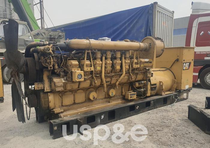 Used 1.4 MW 2012 Used Caterpillar 3516B Diesel Generator Set