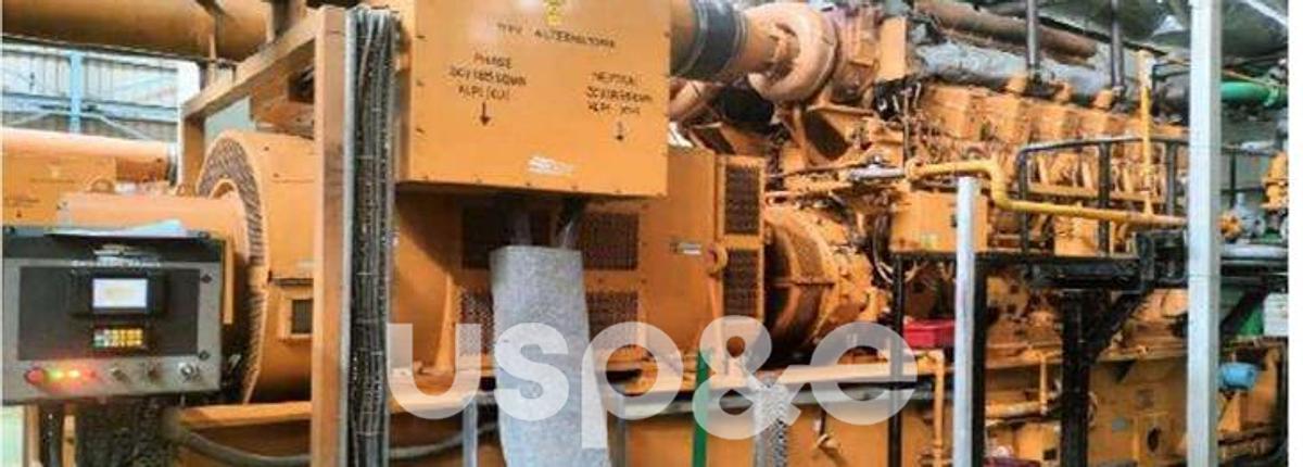 Used 2.8 MW 2012 Used Caterpillar G3612 Natural Gas Generator Set