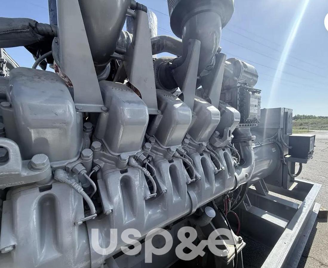 Used 1.45 MW 2009 Used MTU 12V4000 Diesel Generator Set