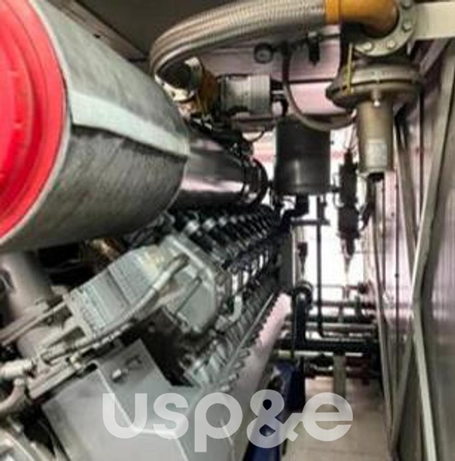 Used 1.6 MW 2011 Used MTU 4000 V16 Natural Gas Power Plant