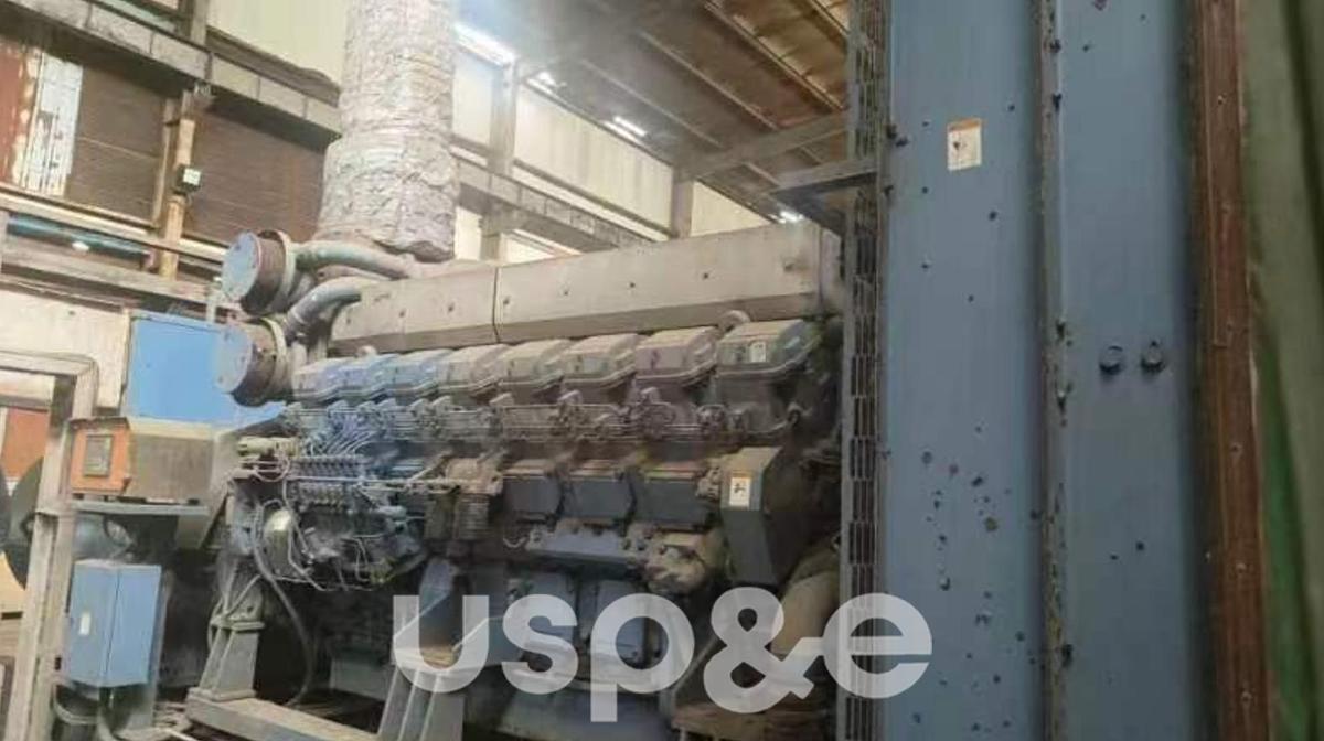 Used 1.8 MW 2003 Used Mitsubishi S16R-PTA2S Diesel Generator Sets