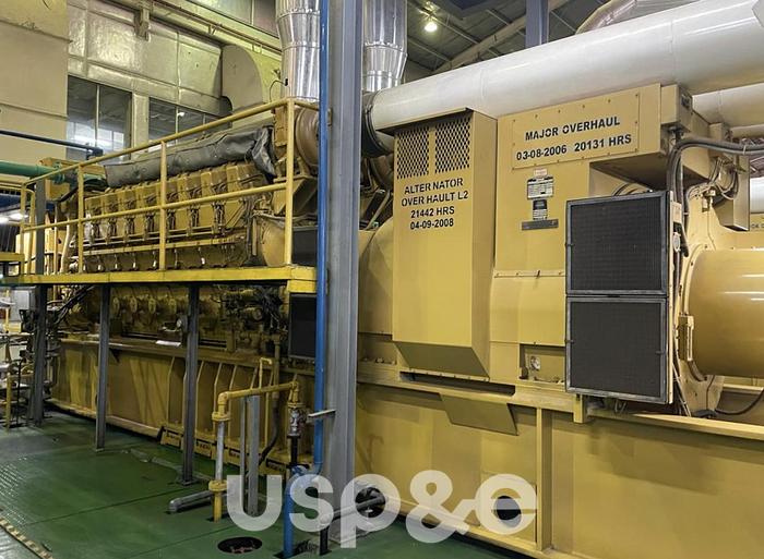 Used 12 MW 2003 Used Caterpillar 3616 HFO Generator Sets