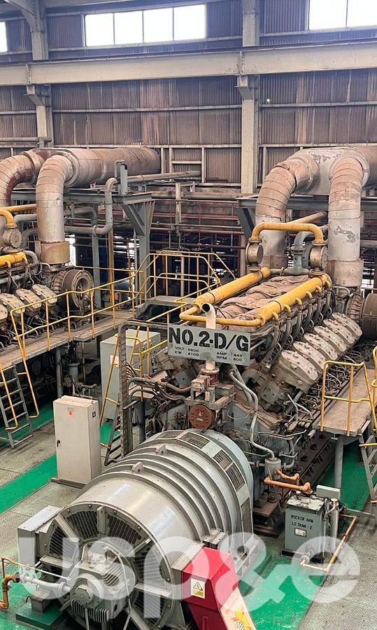 Used 18.5 MW 1992 Used Niigata 12V32CLX Diesel Generator Sets