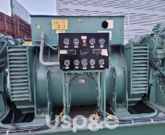 Used 3.2 MW 1998 Used Detroit KLSA 54 L9-4P Diesel Generator Set
