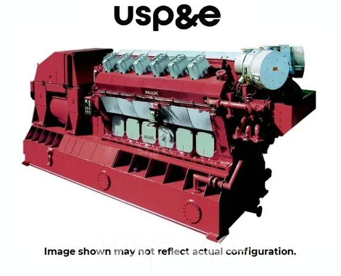 5.5 MW 2008 New Caterpillar MAK 12M32C Dual Fuel (Natural Gas and Diesel) Generator Ser